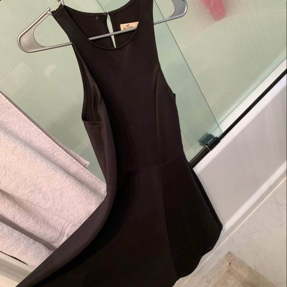 Hollister Black Skater Dress Size L